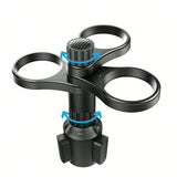 Car Multi Cup Holder Mug Holder Vehicle Drink Holder Organiser for Travel Use - Extra Image