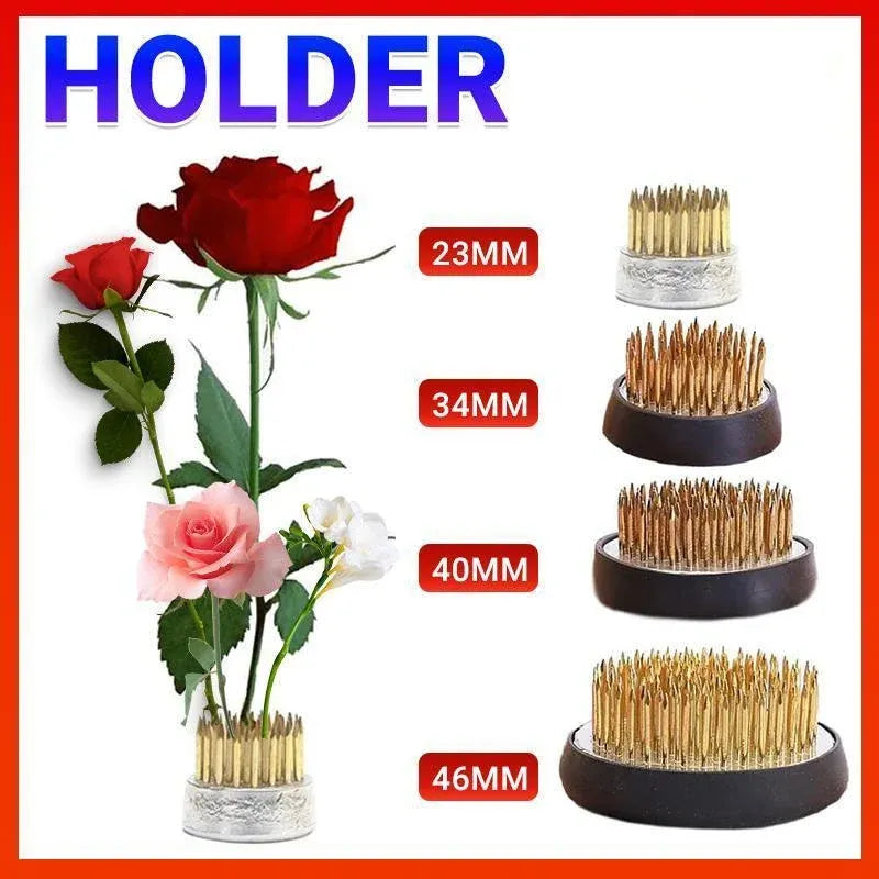 Round Flower Base Holder Spiky Frog Fixed Tool Floral Arrange For Ikebana Kenzan