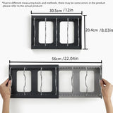 Telescopic Kitchen Storage Rack Table Top Pot Lid Holder Drawer Organizer Shelf - Side View
