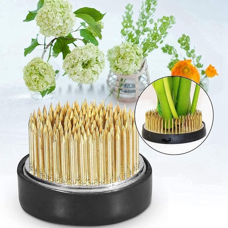 Round Flower Base Holder Spiky Frog Fixed Tool Floral Arrange For Ikebana Kenzan