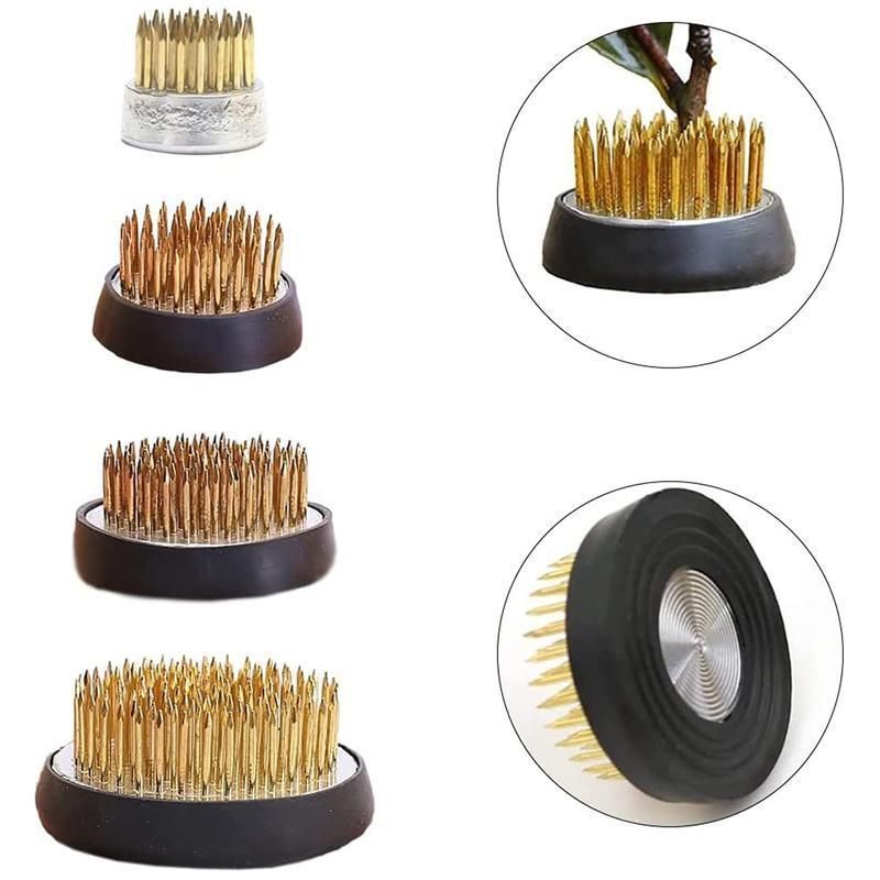 Round Flower Base Holder Spiky Frog Fixed Tool Floral Arrange For Ikebana Kenzan