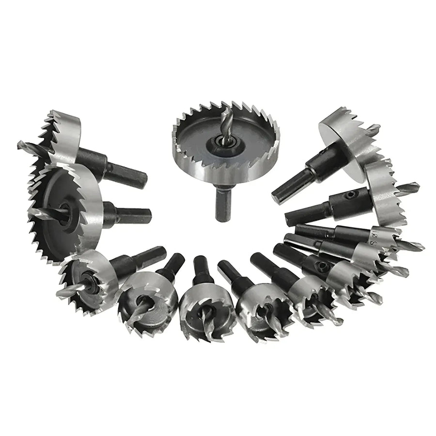 13pcs Hole Saw Set Metal Drill Bits 16-53mm Tungsten Steel Iron Plate Copper Cutter