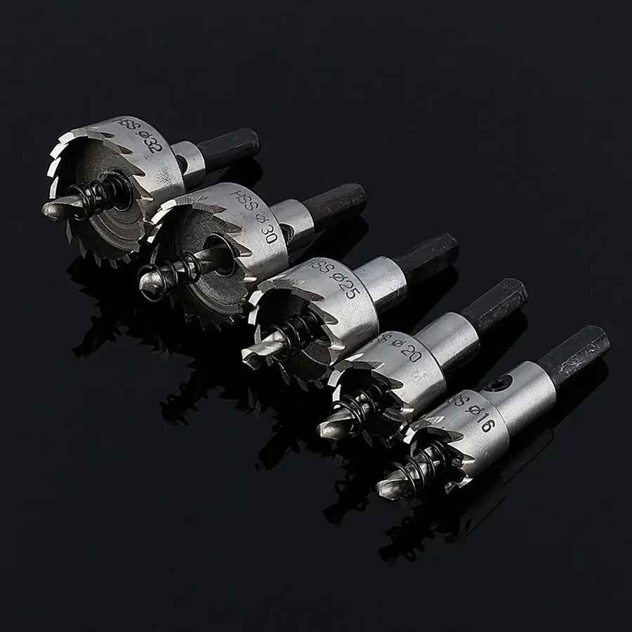 13pcs Hole Saw Set Metal Drill Bits 16-53mm Tungsten Steel Iron Plate Copper Cutter