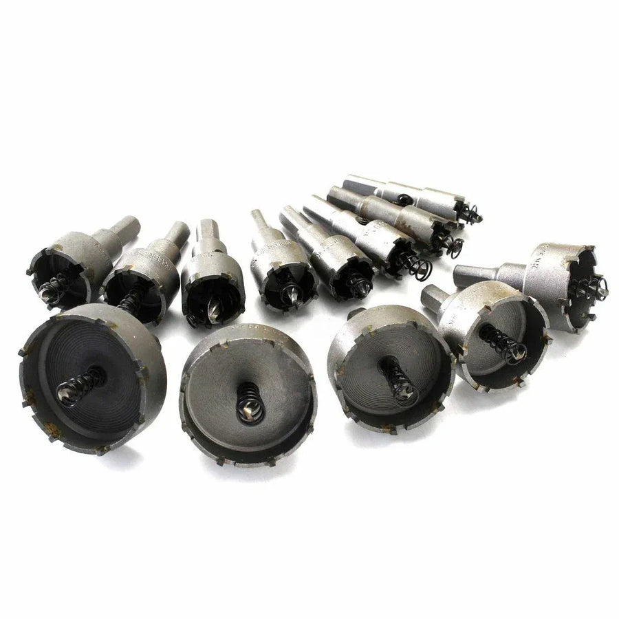 13pcs Hole Saw Set Metal Drill Bits 16-53mm Tungsten Steel Iron Plate Copper Cutter