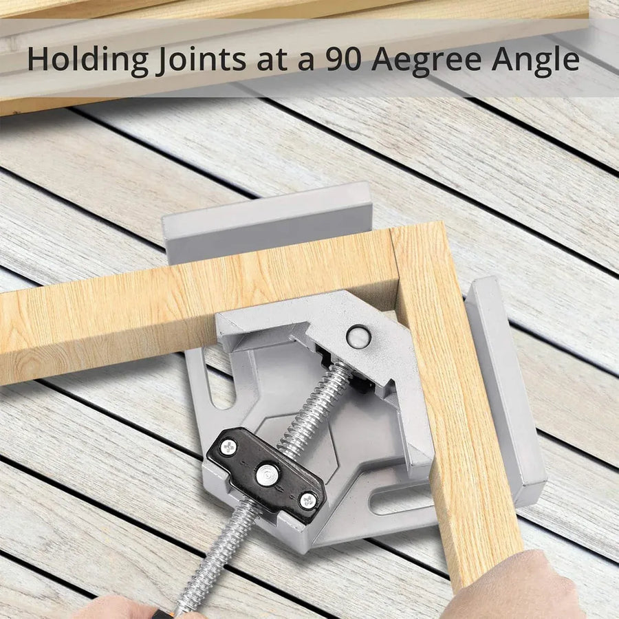Right Angle Clamp Single Handle 90 Degree Woodworking Drill Guide Corner Tool
