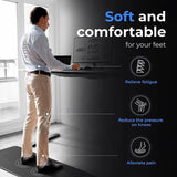 44x150cm Non-Slip Waterproof Kitchen Door Mat Floor Rug Carpet Anti-Oil Easy Clean - Grey - Top-Down View