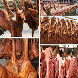 10PCS Steel S Meat Hooks for Beef Pork Lamb Roast Duck BBQ Grill Oven Hanging - L - 45-Degree Angle