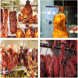 10PCS Steel S Meat Hooks for Beef Pork Lamb Roast Duck BBQ Grill Oven Hanging - L - Close-Up Angle