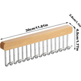 Multifunctional Household Hanger Wall Mounted Clothes Drying Rack Space Saver - Side View