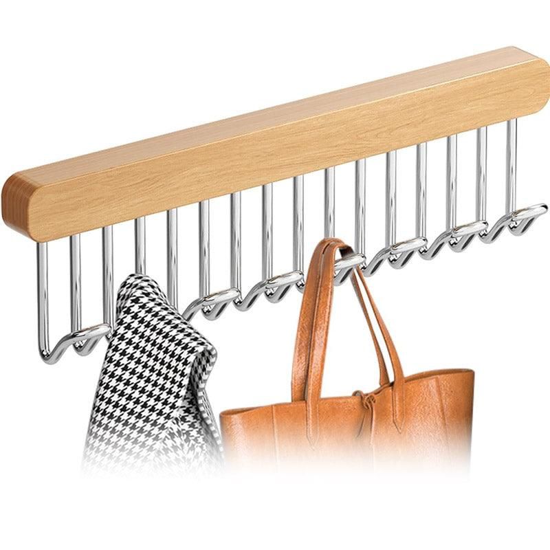 Multifunctional Household Hanger Wall Mounted Clothes Drying Rack Space Saver