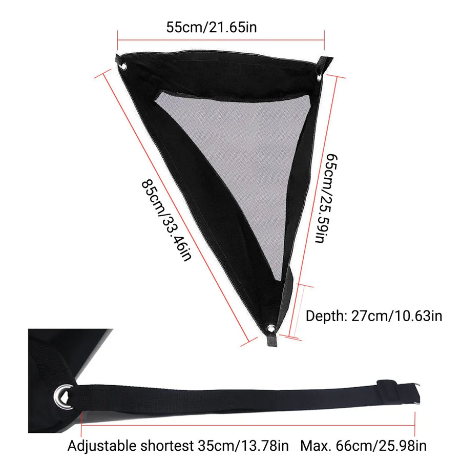 Horse Hay Feeder Bag Triangular Dry Straw Feeding Bag For Stable Farm Livestock