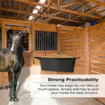 Horse Hay Feeder Bag Triangular Dry Straw Feeding Bag For Stable Farm Livestock