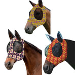 Mosquito Proof Horse Mask Printed Head Cover Large Size Protective for Outdoor - Green