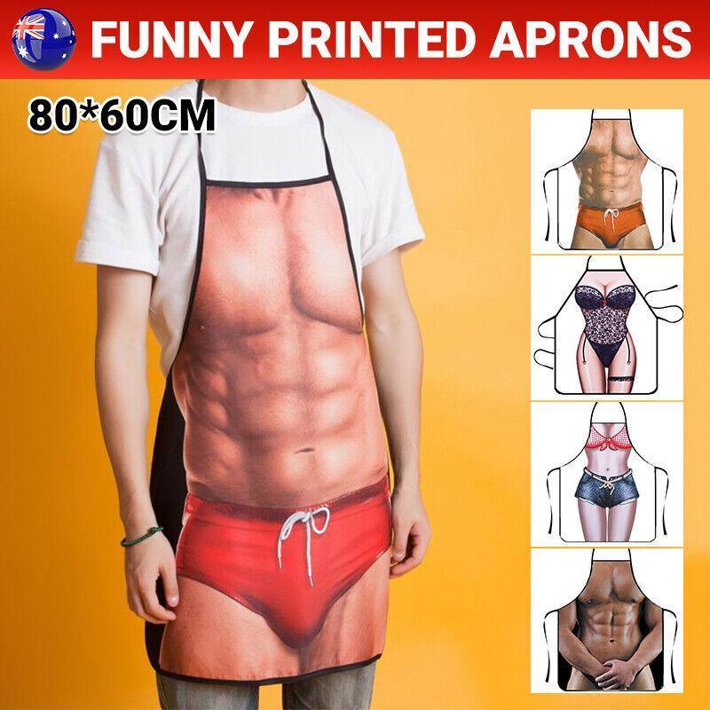 Funny Adult Men Women Novelty Aprons Party Game Cooking Kitchen BBQ Baking - Hot Pants Girl