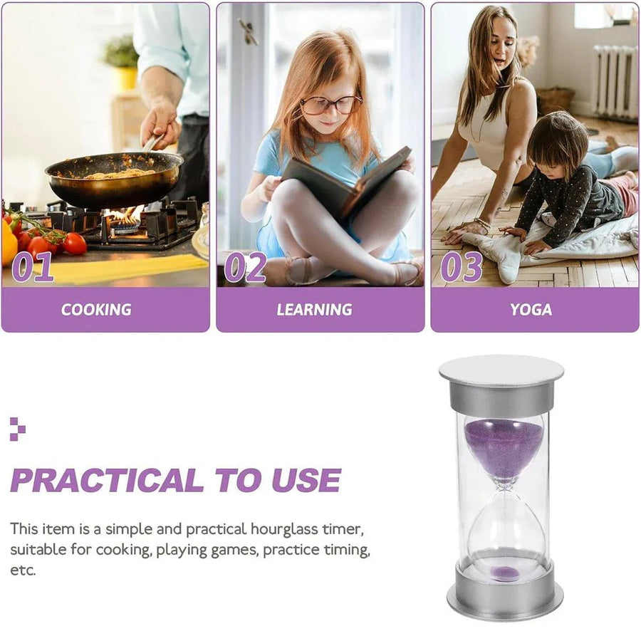 10/15/30 Minute Hourglass Timer Sand Timer for Home Office and Classroom Use - Sky Blue-15min