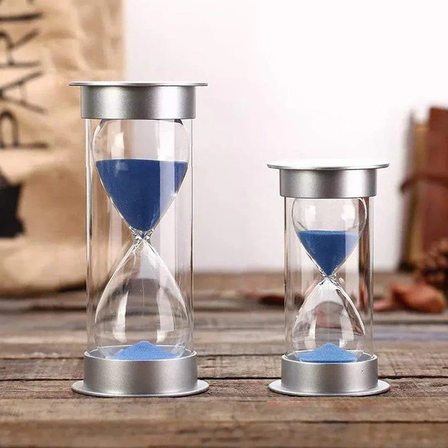 10/15/30 Minute Hourglass Timer Sand Timer for Home Office and Classroom Use - Sky Blue-15min