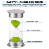 10/15/30 Minute Hourglass Timer Sand Timer for Home Office and Classroom Use - Orange-30min - Close-Up Angle