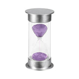 10/15/30 Minute Hourglass Timer Sand Timer for Home Office and Classroom Use - Purple-10min