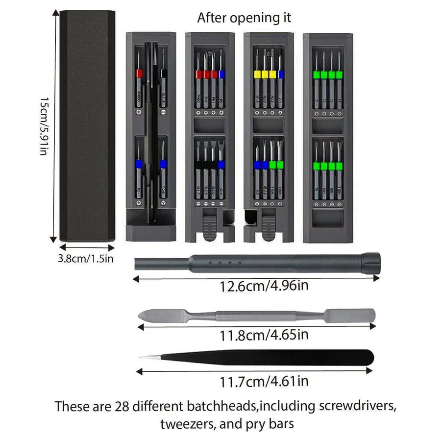 Multi-use Magnetic Precision Screwdriver Set Quick Change 31 in 1 Household Tool