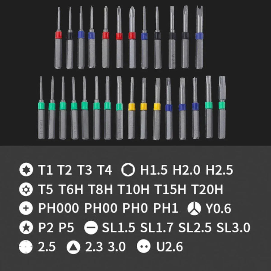 Multi-use Magnetic Precision Screwdriver Set Quick Change 31 in 1 Household Tool