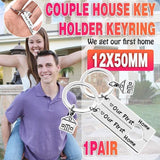 Our First Home Buyer Matching Set Couple House Key Holder Keyring Keychain Gift