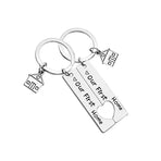 Our First Home Buyer Matching Set Couple House Key Holder Keyring Keychain Gift