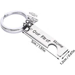 Our First Home Buyer Matching Set Couple House Key Holder Keyring Keychain Gift