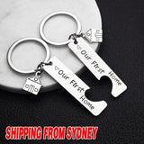 Our First Home Buyer Matching Set Couple House Key Holder Keyring Keychain Gift - Extra Image