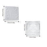 6PCS Hotel Cotton Face Towel White Soft Square Cloth Beauty Salon KTV Thick Wash - 32x32cm-Pearl satin-60g - Side View