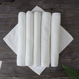 6PCS Hotel Cotton Face Towel White Soft Square Cloth Beauty Salon KTV Thick Wash - 35x35cm-Patternless-70g