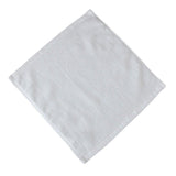 6PCS Hotel Cotton Face Towel White Soft Square Cloth Beauty Salon KTV Thick Wash - 35x35cm-Patternless-70g - Rear View