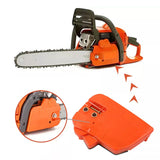 For Husqvarna 235E/236/240 Clutch Side Sprocket Cover Brake Chainsaw Parts L - Close-Up Angle