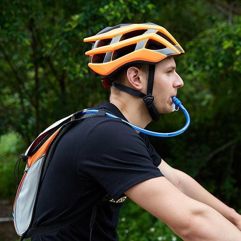 Hydration Pack Backpack Bag with 2L Water Bladder for Hiking Camping Cycling Running - Orange