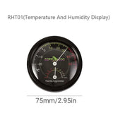 Reptile Thermometer Hygrometer for Terrariums Lizard Snake Tortoise Frog Habitat - Side View