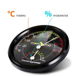 Reptile Thermometer Hygrometer for Terrariums Lizard Snake Tortoise Frog Habitat - Rear View