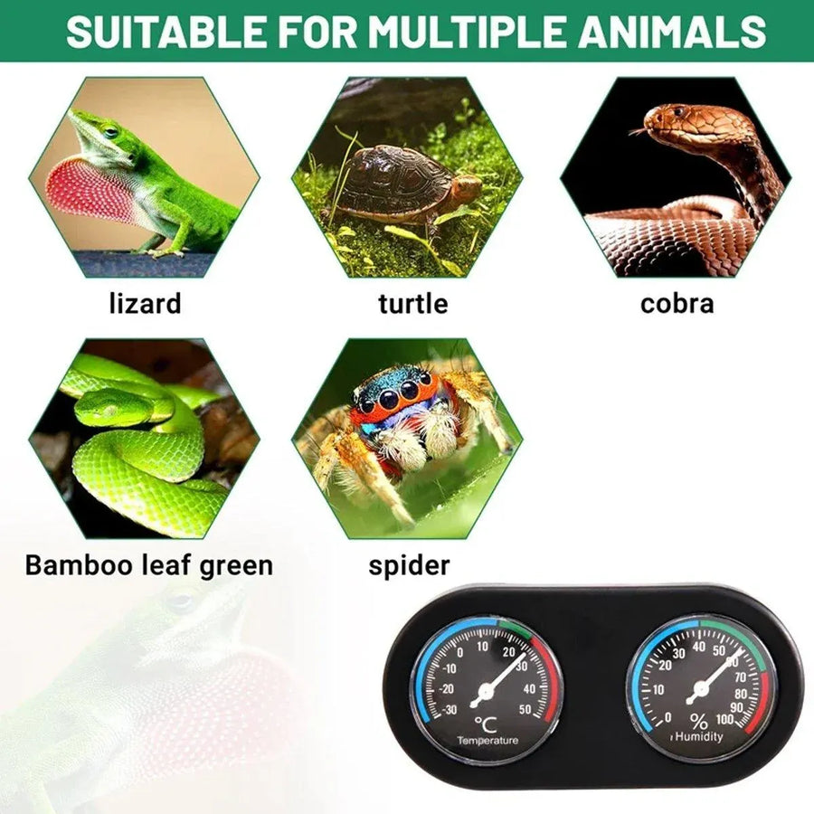 Digital Temperature Humidity Monitor for Reptile Turtle Lizard Spider Tank