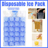 Disposable Ice Pack Bag 100PCS Water Injection Ice Cube Mold Tear Ice Grid