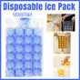 Disposable Ice Pack Bag 100PCS Water Injection Ice Cube Mold Tear Ice Grid