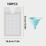 Disposable Ice Pack Bag 100PCS Water Injection Ice Cube Mold Tear Ice Grid