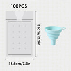 Disposable Ice Pack Bag 100PCS Water Injection Ice Cube Mold Tear Ice Grid