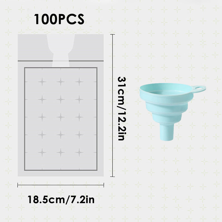 Disposable Ice Pack Bag 100PCS Water Injection Ice Cube Mold Tear Ice Grid