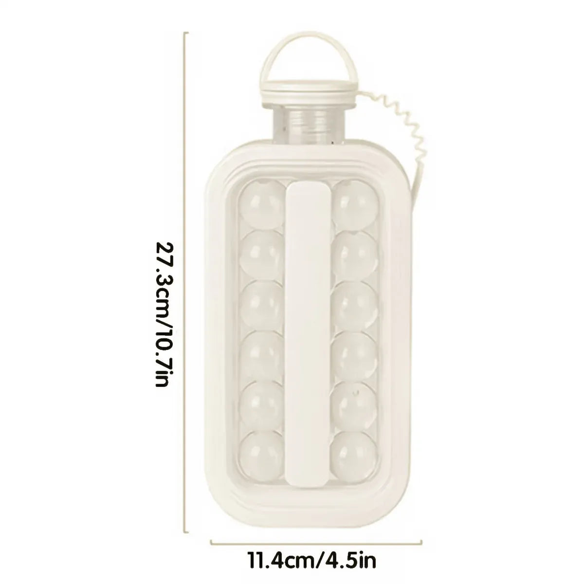 Portable Ice Hockey Pot Ice Cube Tray Water Bottle Clear Household Ice Maker