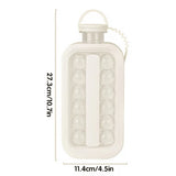 Portable Ice Hockey Pot Ice Cube Tray Water Bottle Clear Household Ice Maker - Side View