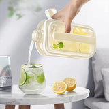Portable Ice Hockey Pot Ice Cube Tray Water Bottle Clear Household Ice Maker - 45-Degree Angle