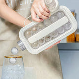 Portable Ice Hockey Pot Ice Cube Tray Water Bottle Clear Household Ice Maker - Low Angle