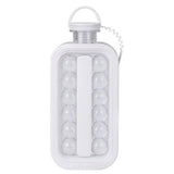Portable Ice Hockey Pot Ice Cube Tray Water Bottle Clear Household Ice Maker - Front View