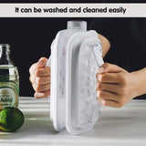 Portable Ice Hockey Pot Ice Cube Tray Water Bottle Clear Household Ice Maker - 45-Degree Angle