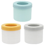 Silicone Ice Cube Tray Mould Ice Box Compartment Bucket for Easy Ice Making - Blue - Front View