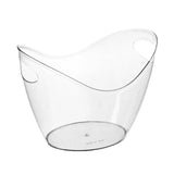 2PCS Transparent 3.5L Ice Bucket Large Capacity Wine Beer Cooler Picnic Basket - Front View