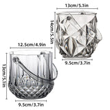 Acrylic Ice Bucket Transparent Champagne Cooler Home Bar Wine Chiller Bucket - Crystal - Side View